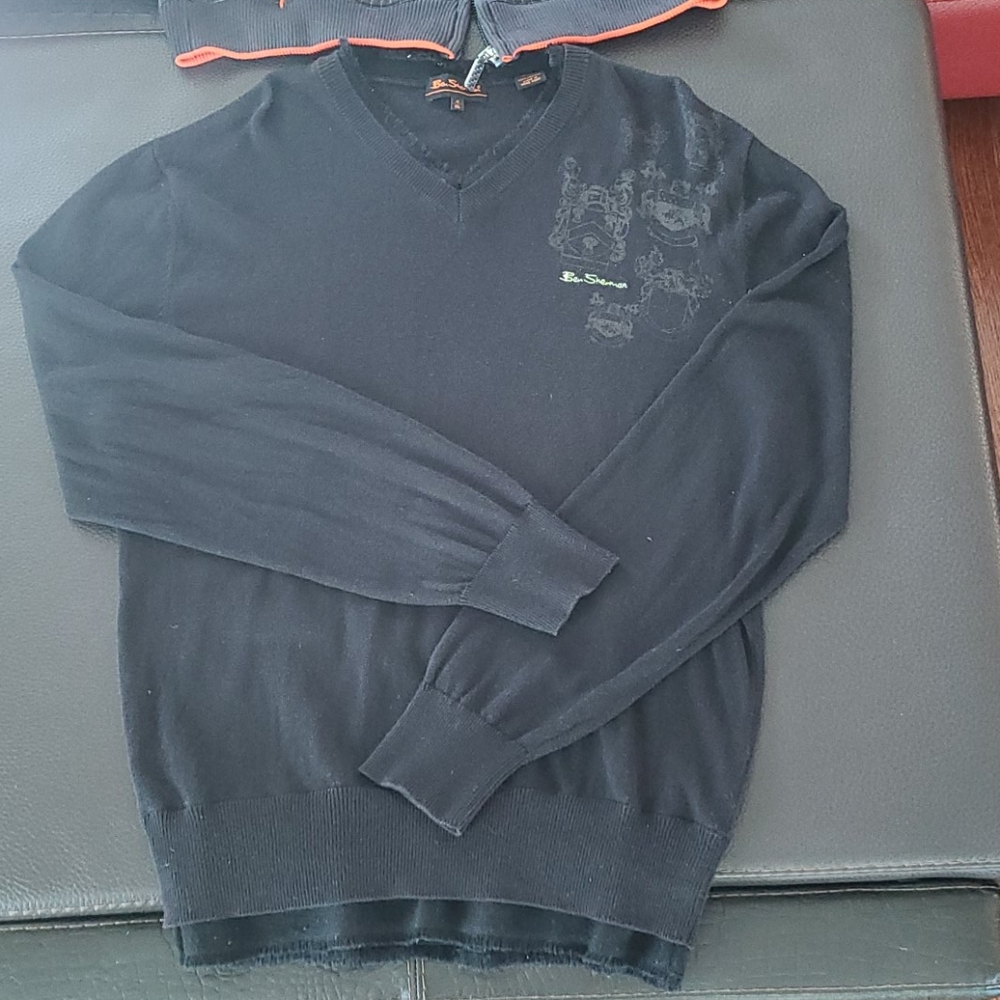 Ben Sherman mens 100% cotton sweater